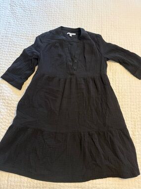 Chico's black gauze flowy dress - size 1 Chicos (8/10)